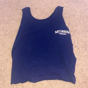 cropped muscle tank top